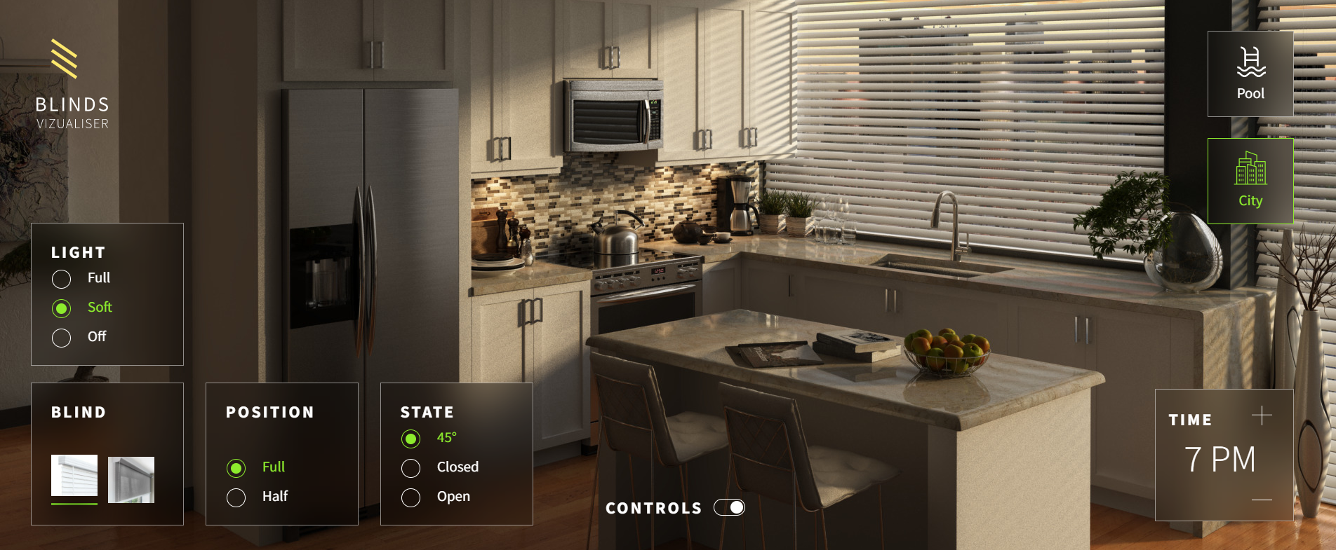 Blinds Demo 2D Product Configurator by 3D Source | Interact Gallery