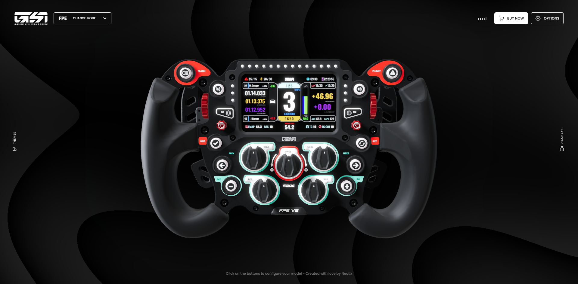 Steering Wheel Rasterize Steer Wheel 3D Configurator by Anderson Mancini | Interact Gallery